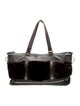 Chanel Fur-Trimmed Sport Ligne Tote