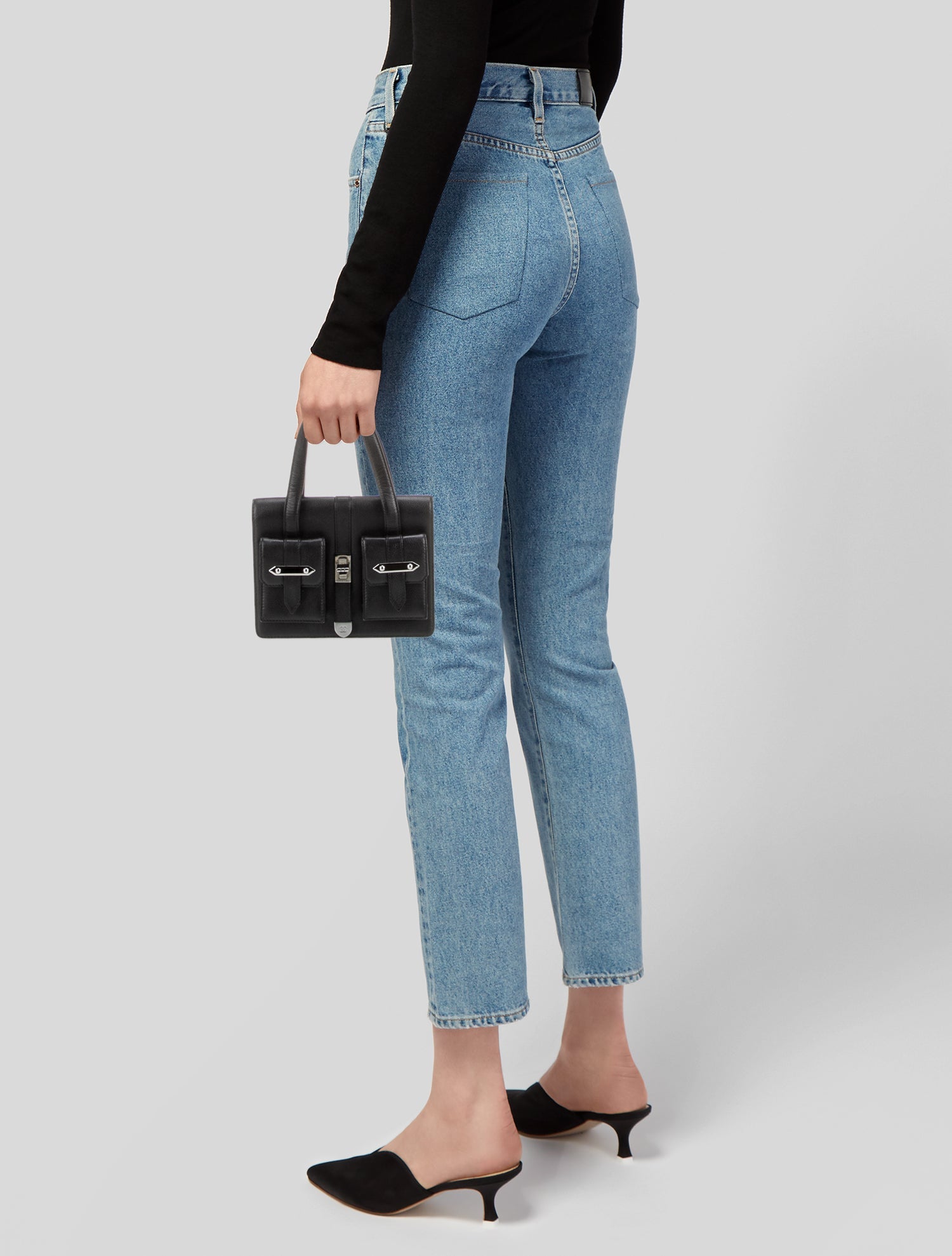 Chanel Double Pocket Handle Bag