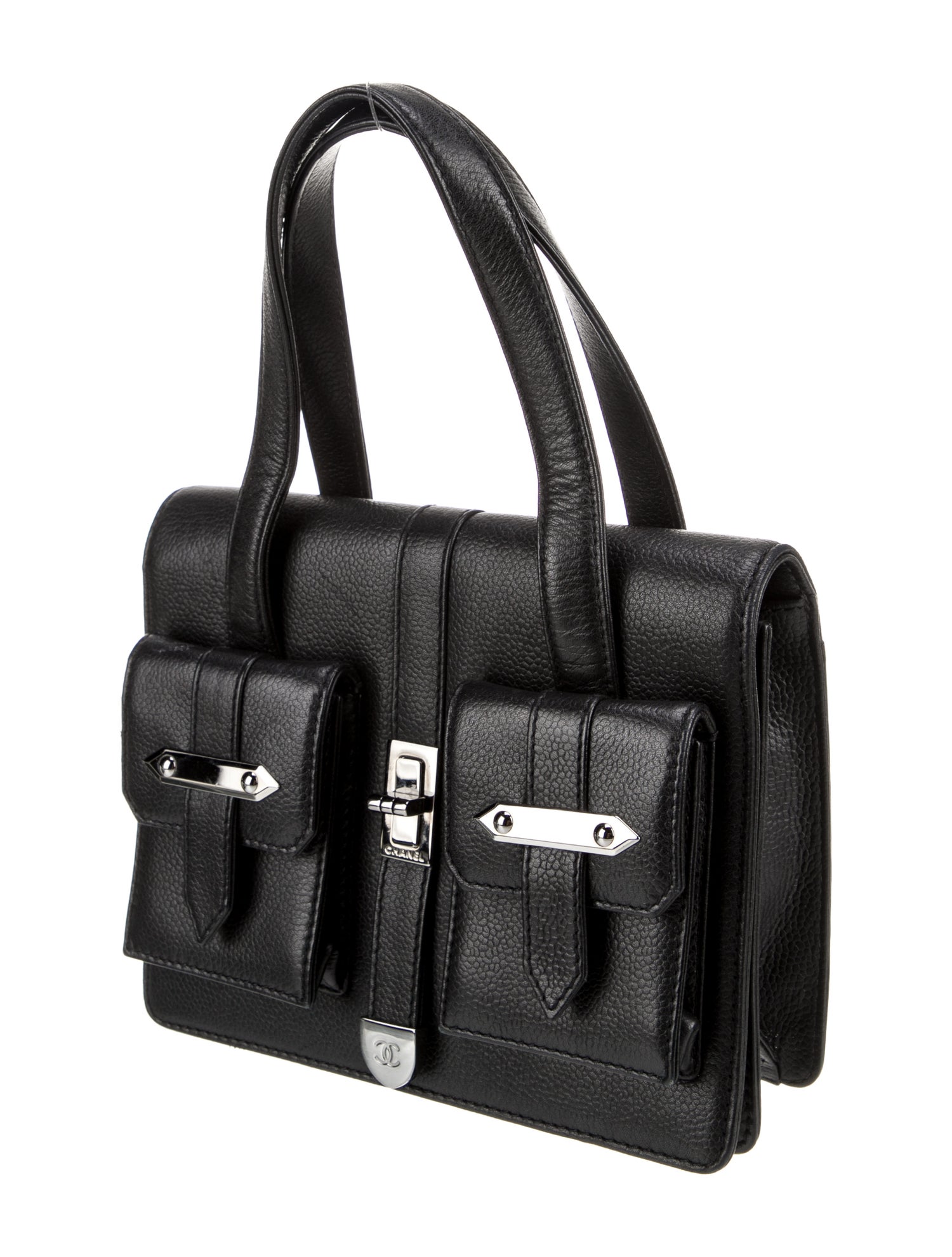 Chanel Double Pocket Handle Bag