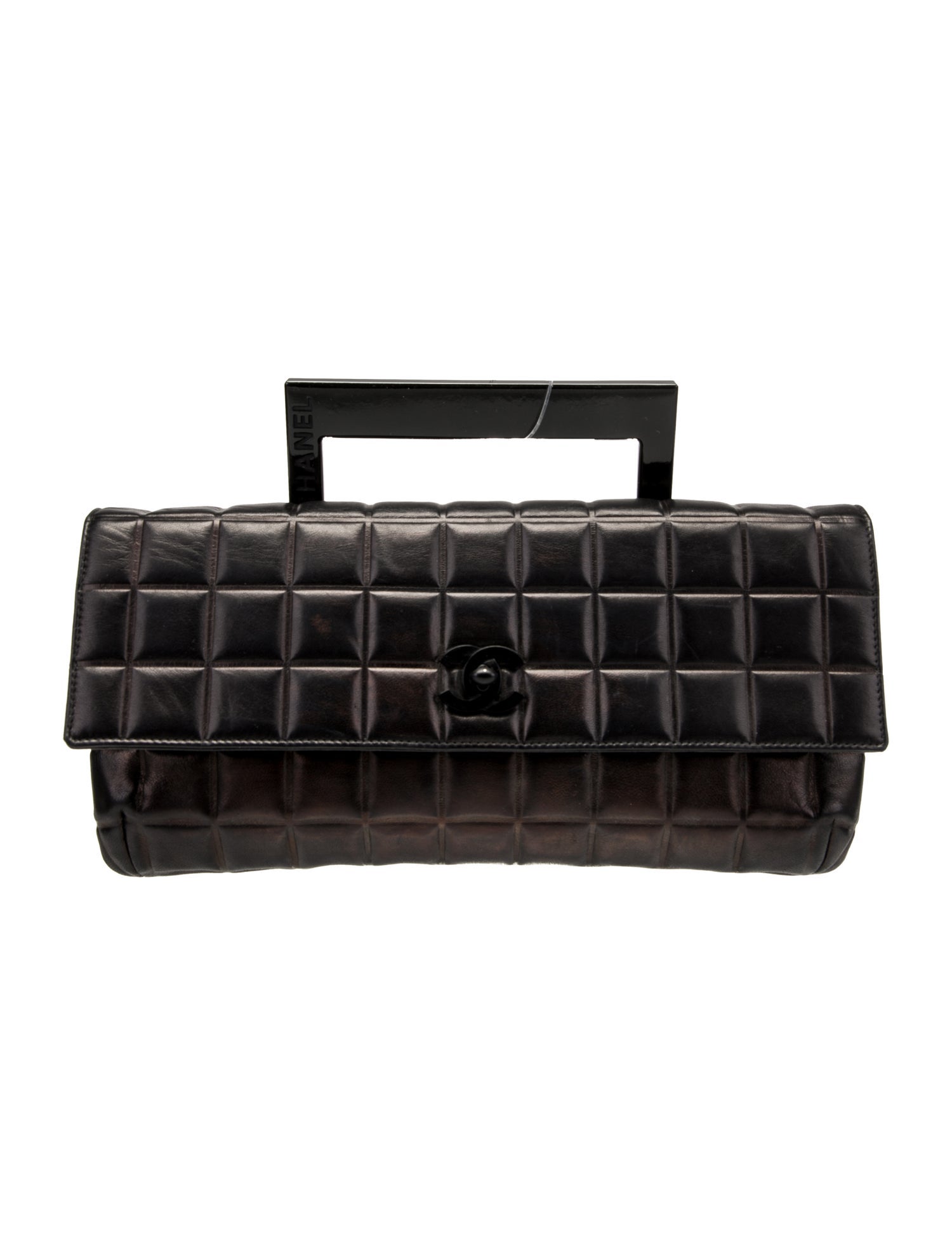 Chanel Square Quilt Handle Clutch