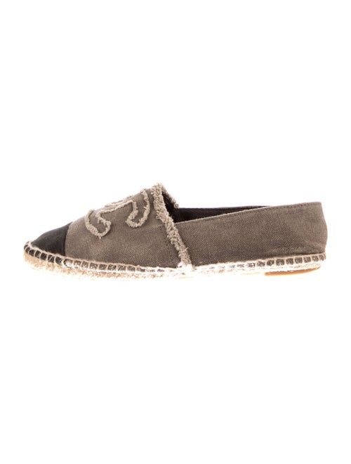 Chanel Interlocking CC Logo Canvas Espadrilles
