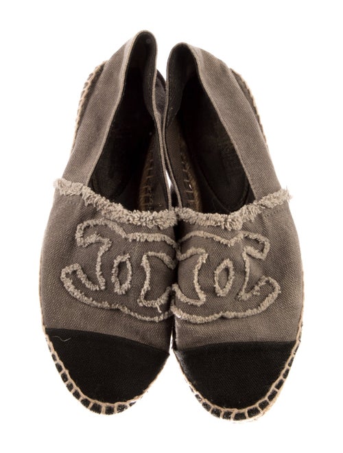 Chanel Interlocking CC Logo Canvas Espadrilles
