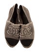 Chanel Interlocking CC Logo Canvas Espadrilles