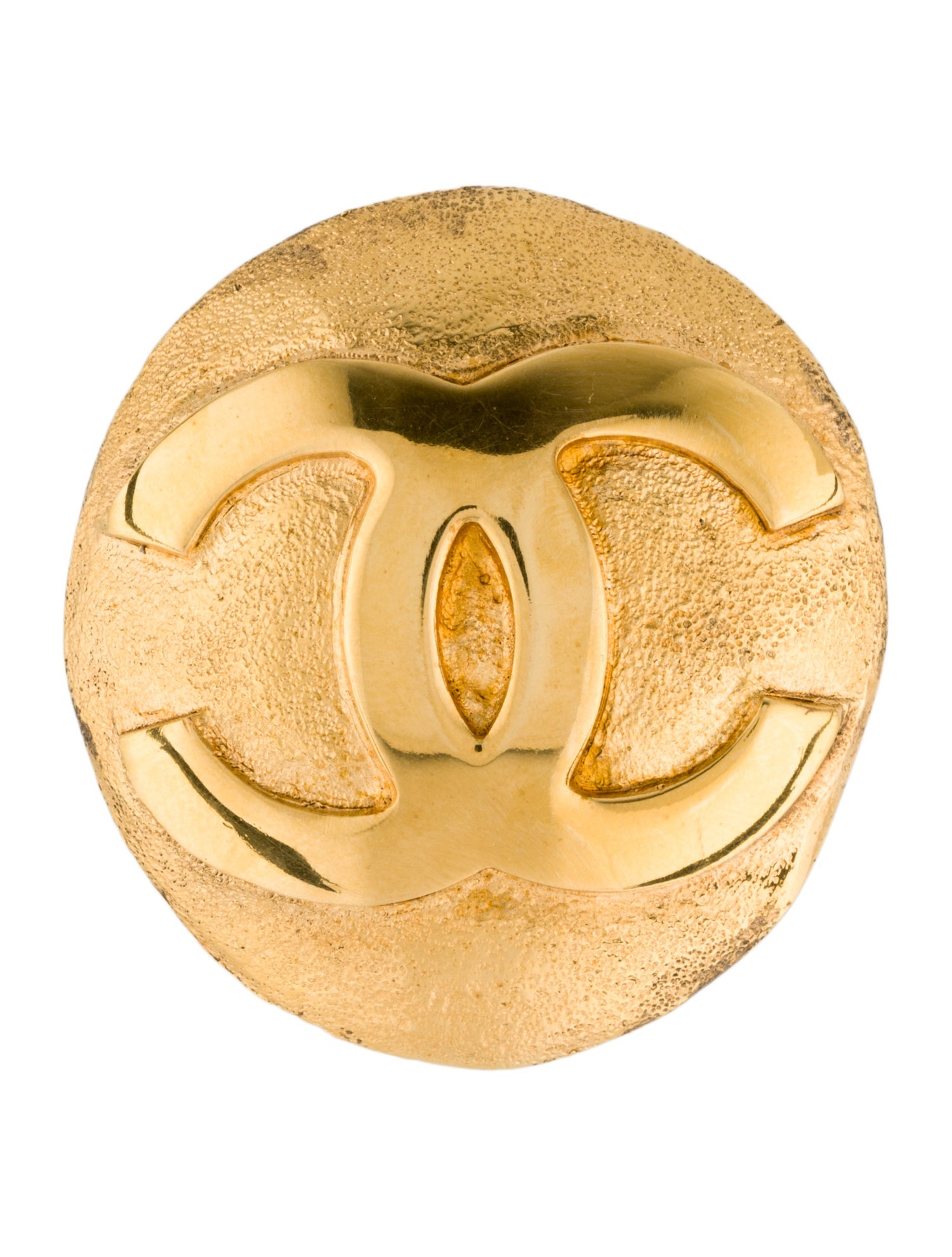 Chanel Vintage CC Logo Brooch