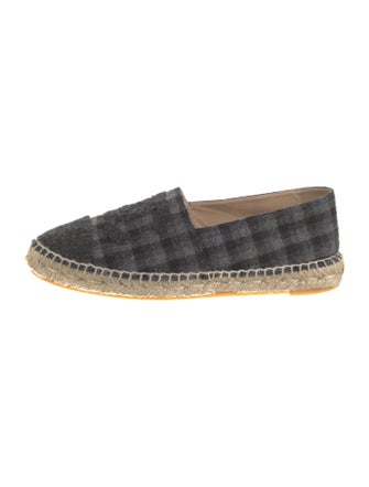 Chanel Interlocking CC Logo Wool Espadrilles