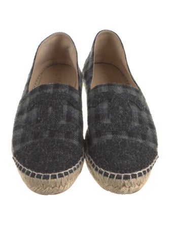Chanel Interlocking CC Logo Wool Espadrilles