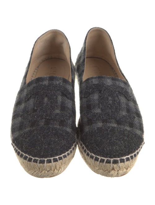 Chanel Interlocking CC Logo Wool Espadrilles