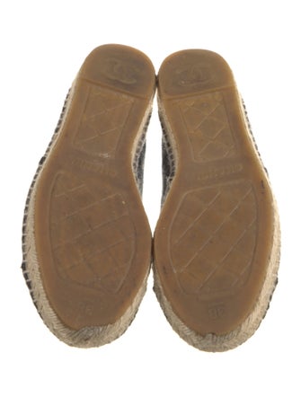 Chanel Interlocking CC Logo Wool Espadrilles