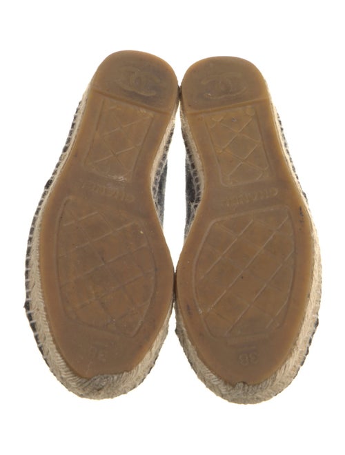 Chanel Interlocking CC Logo Wool Espadrilles
