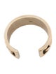 Chanel Leather CC Cuff Bracelet