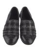 Chanel Interlocking CC Logo Wool Loafers