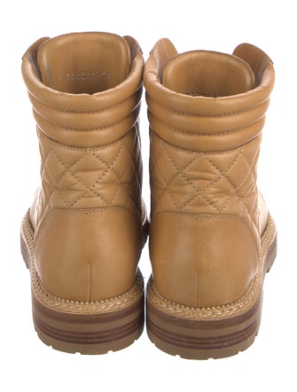 Chanel 2018 Interlocking CC Logo Combat Boots