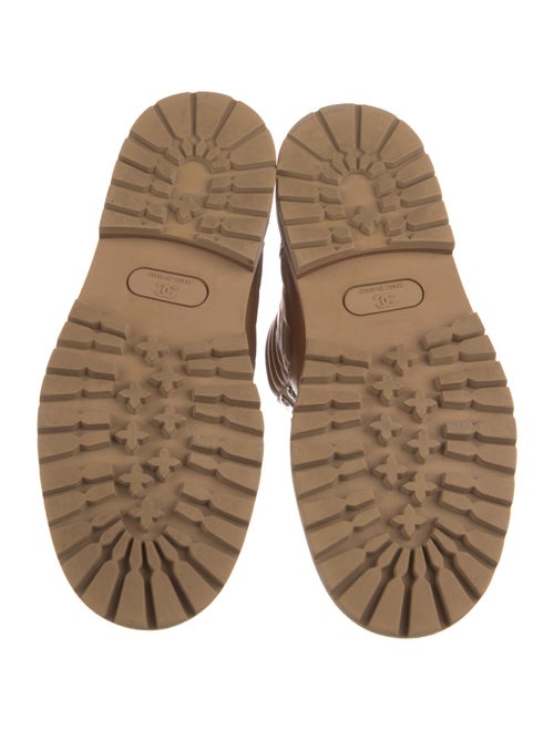 Chanel 2018 Interlocking CC Logo Combat Boots