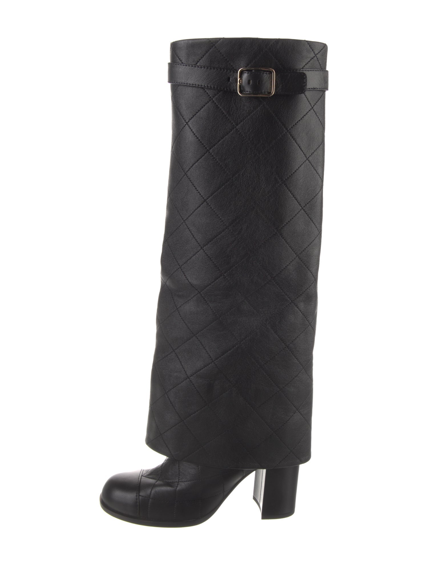 Chanel 2022 Interlocking CC Logo Riding Boots