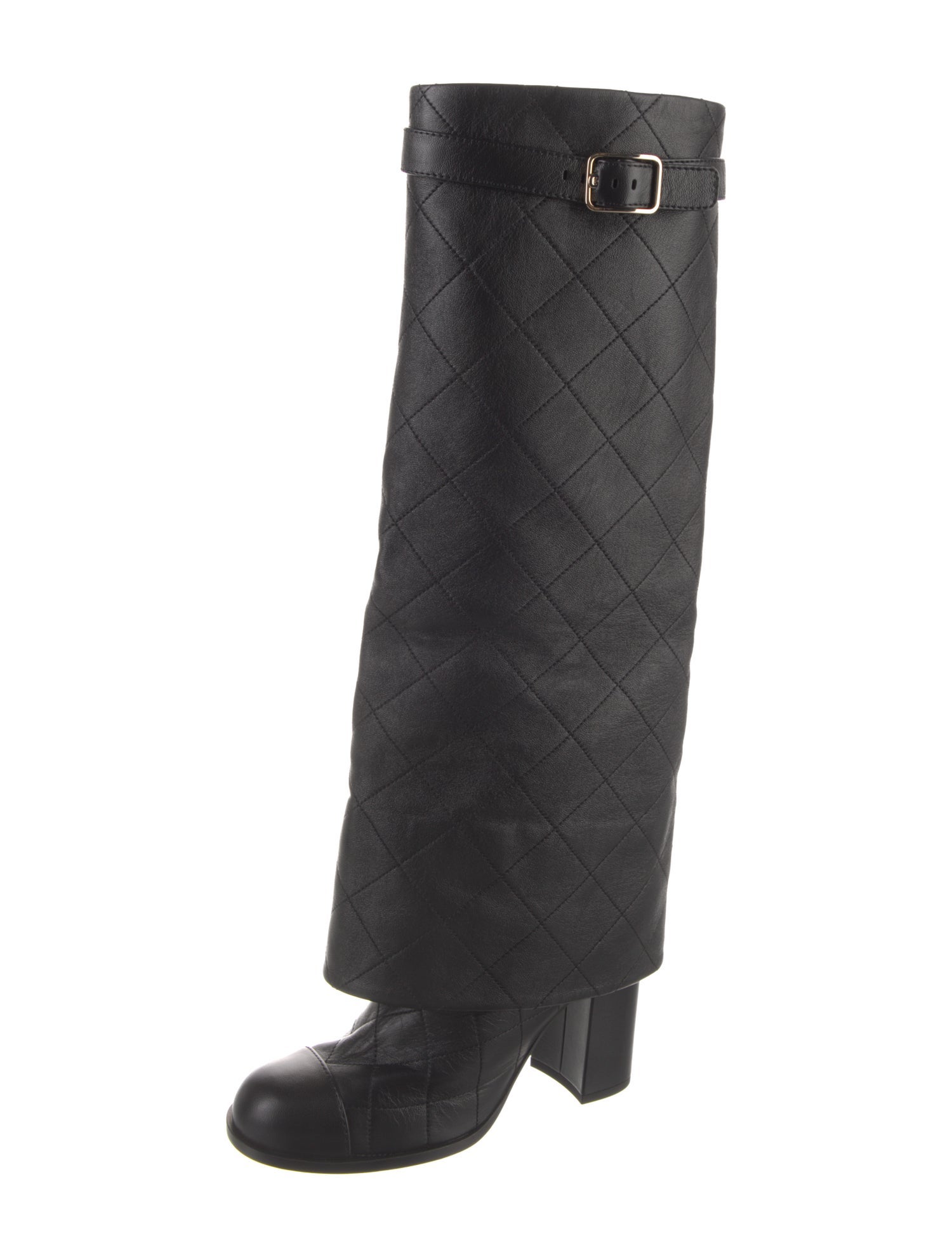 Chanel 2022 Interlocking CC Logo Riding Boots