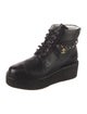 Chanel 2022 Interlocking CC Logo Combat Boots