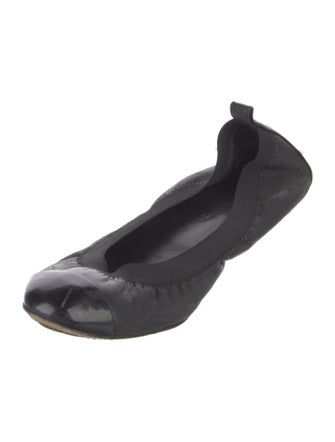 Chanel Interlocking CC Logo Lambskin Flats