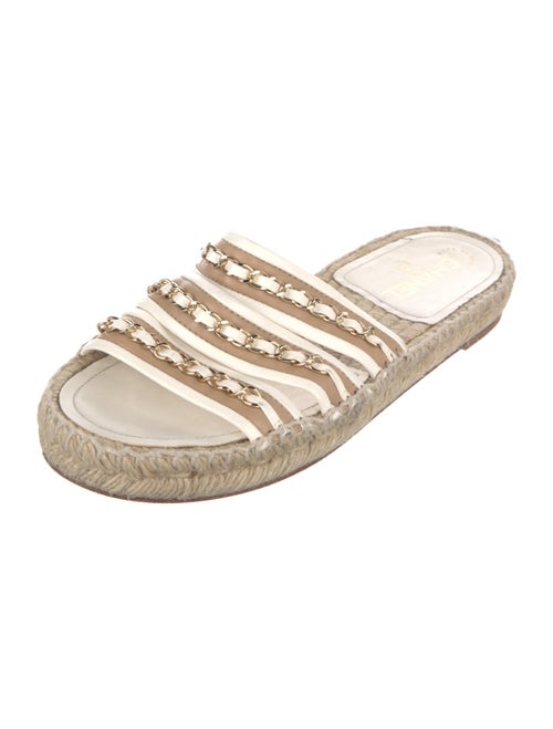 Chanel 2020 Chain-Link Accent Espadrilles