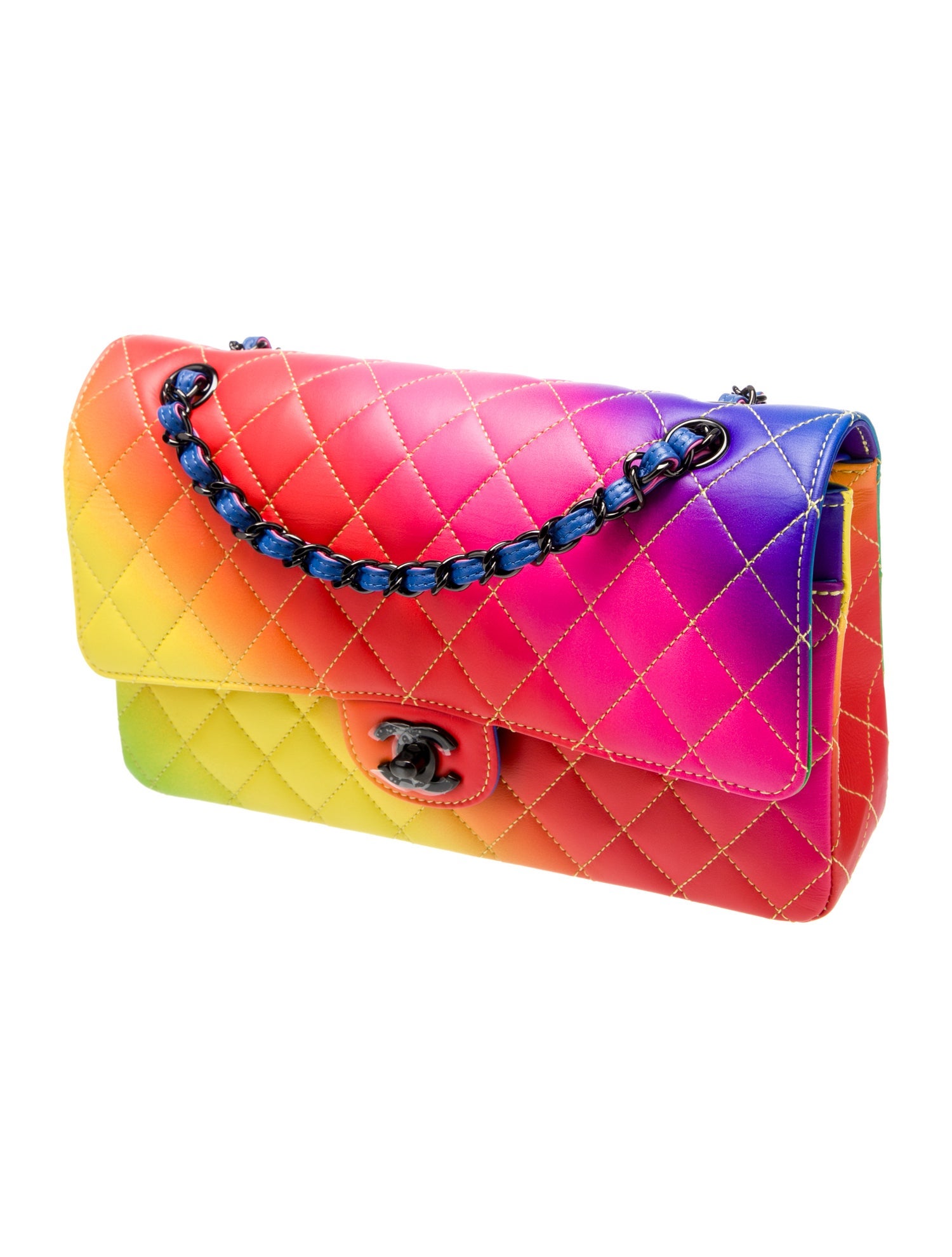 Chanel Medium Rainbow Classic Double Flap Bag