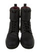 Chanel Interlocking CC Logo Suede Combat Boots