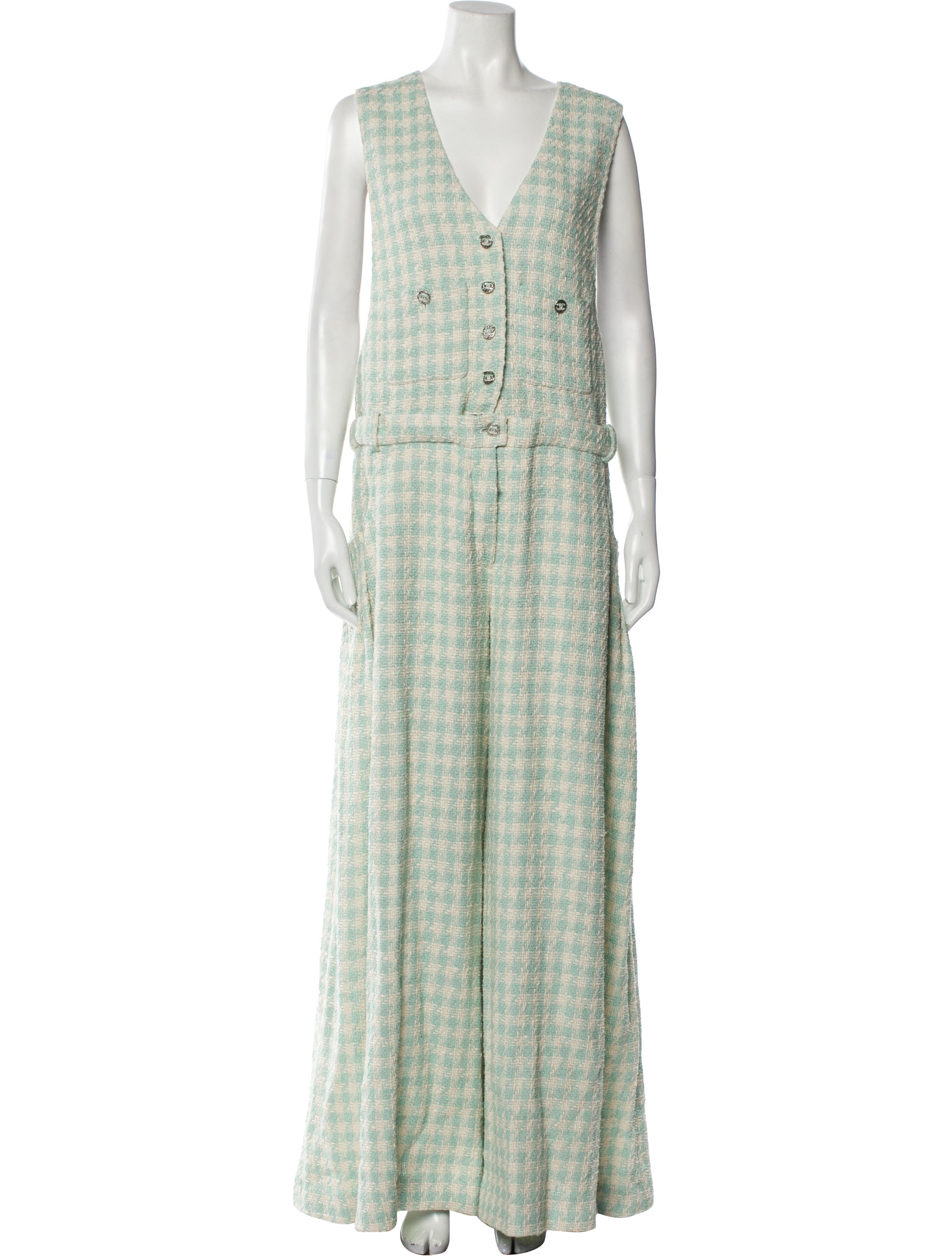 Chanel 2023 Tweed Pattern Jumpsuit