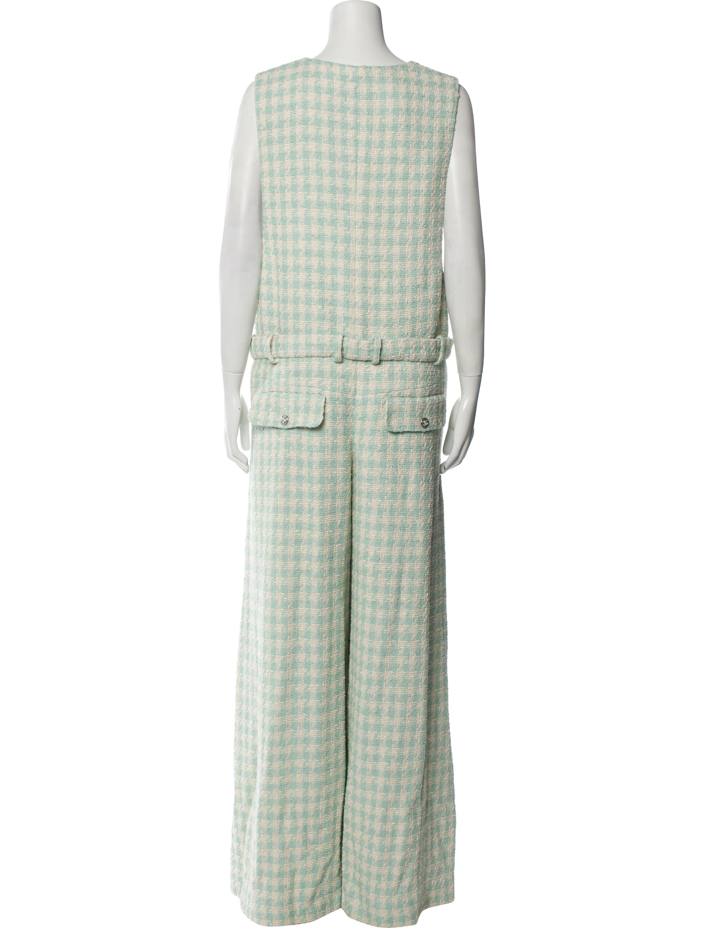 Chanel 2023 Tweed Pattern Jumpsuit