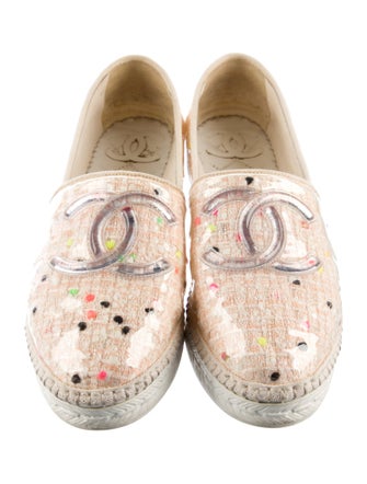 Chanel 2019 Interlocking CC Logo Espadrilles