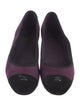 Chanel 2013 Interlocking CC Logo Ballet Flats