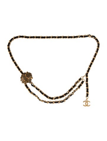 Chanel Belts Interlocking CC Logo Metal Waist Belt M