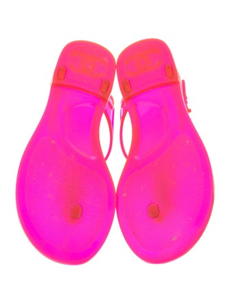 Chanel 2016 Interlocking CC Logo T-Strap Sandals