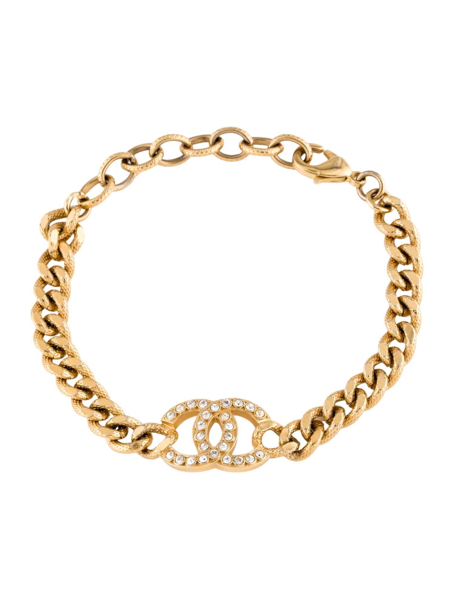 Chanel Strass CC Link Bracelet