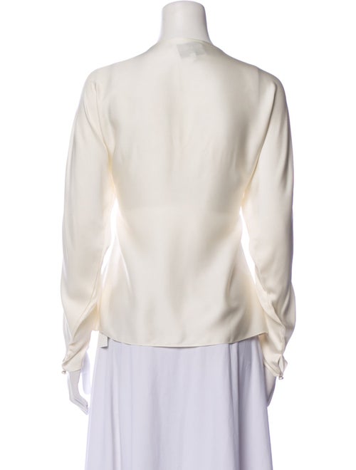 Chanel 2017 Silk Button-Up Top