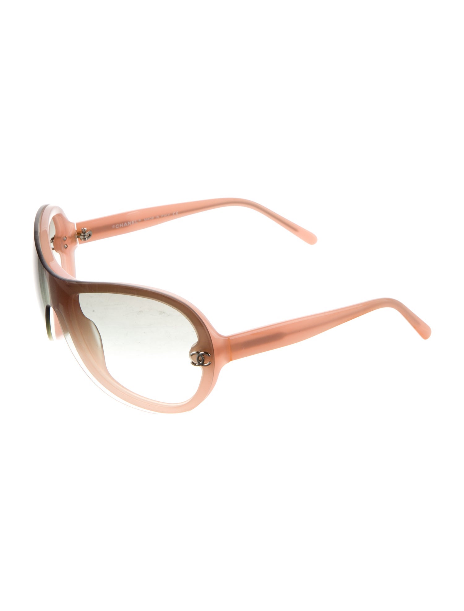 Chanel Interlocking CC Logo Shield Sunglasses