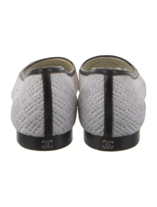 Chanel Interlocking CC Logo Lasercut Accents Ballet Flats