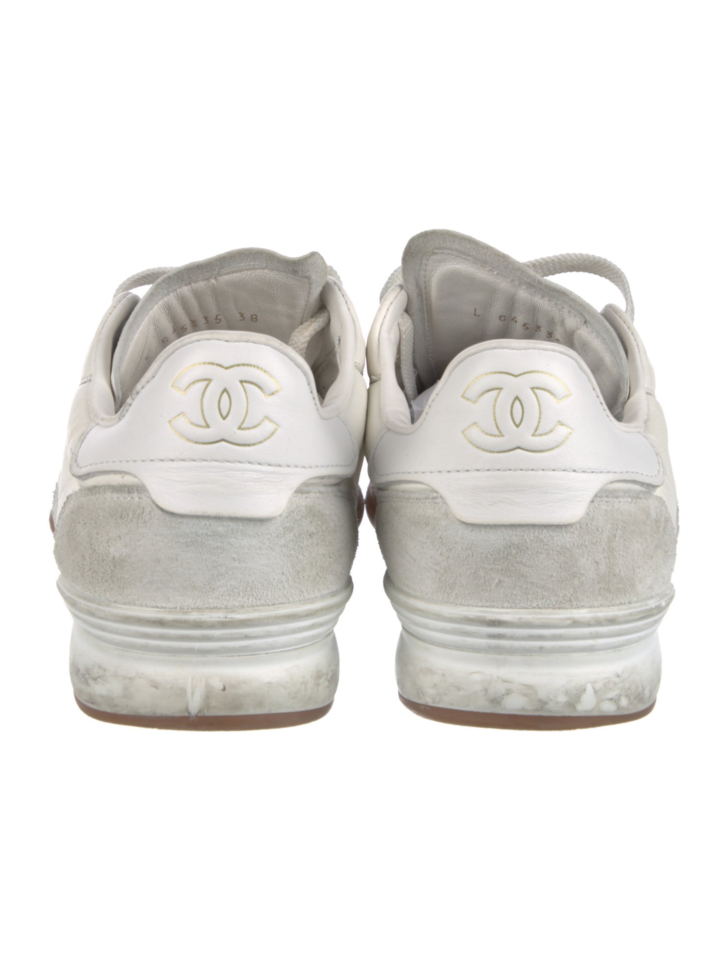 Chanel 2023 Interlocking CC Logo Sneakers - White Sneakers