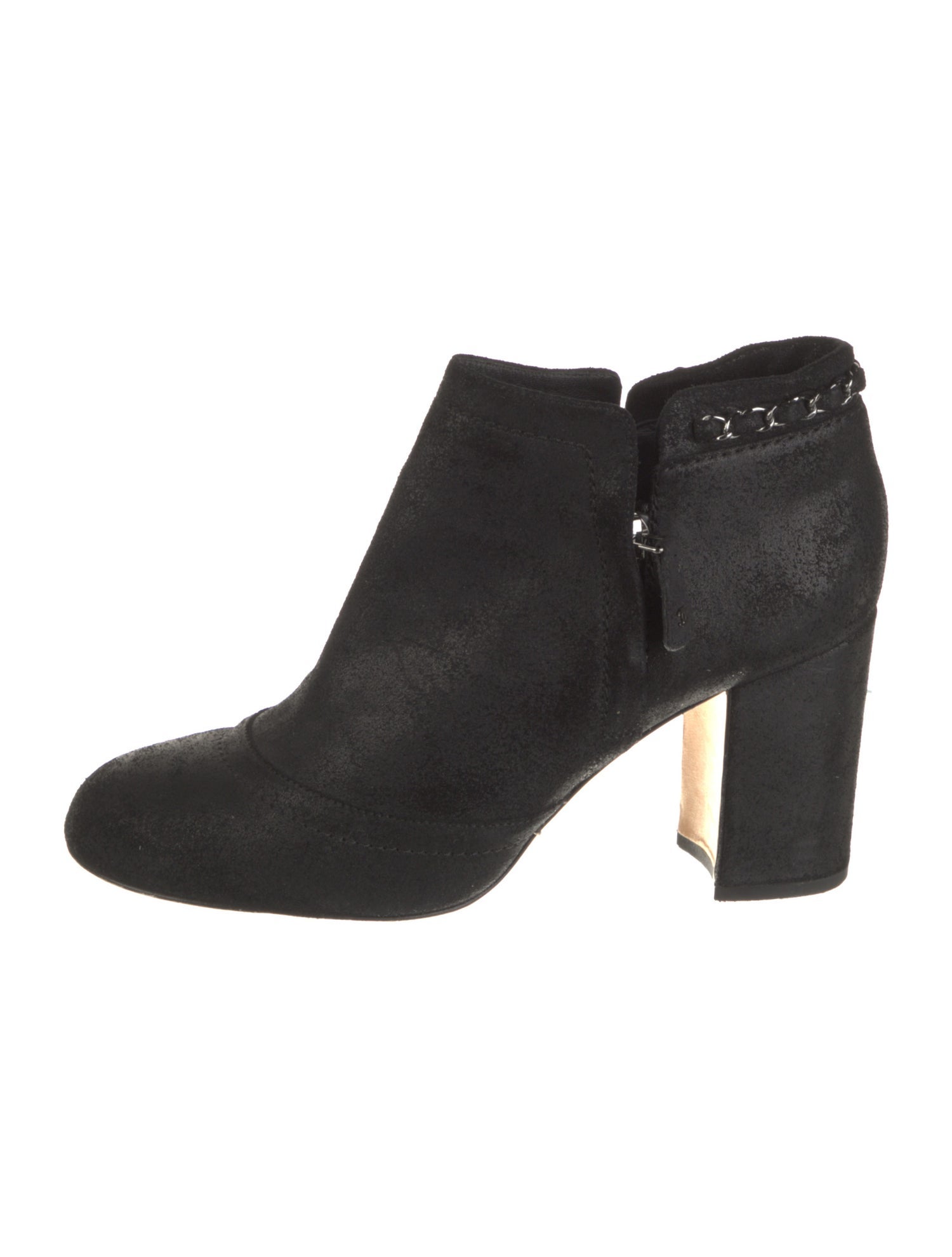 Chanel 2014 Interlocking CC Logo Boots