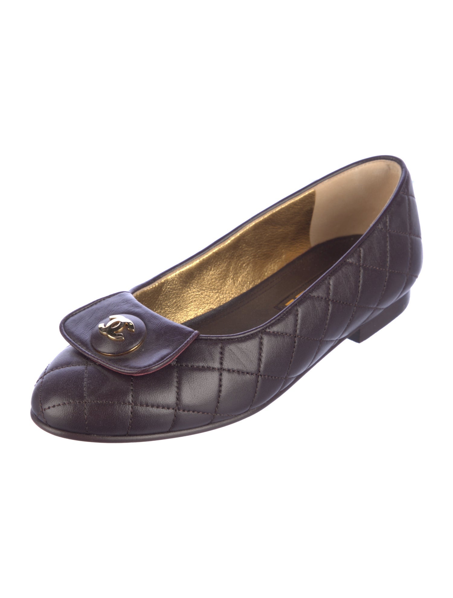 Chanel 2023 Interlocking CC Logo Ballet Flats