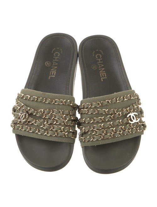 Chanel 2017 Interlocking CC Logo Slides