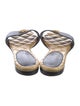 Chanel Interlocking CC Logo Leather Slides