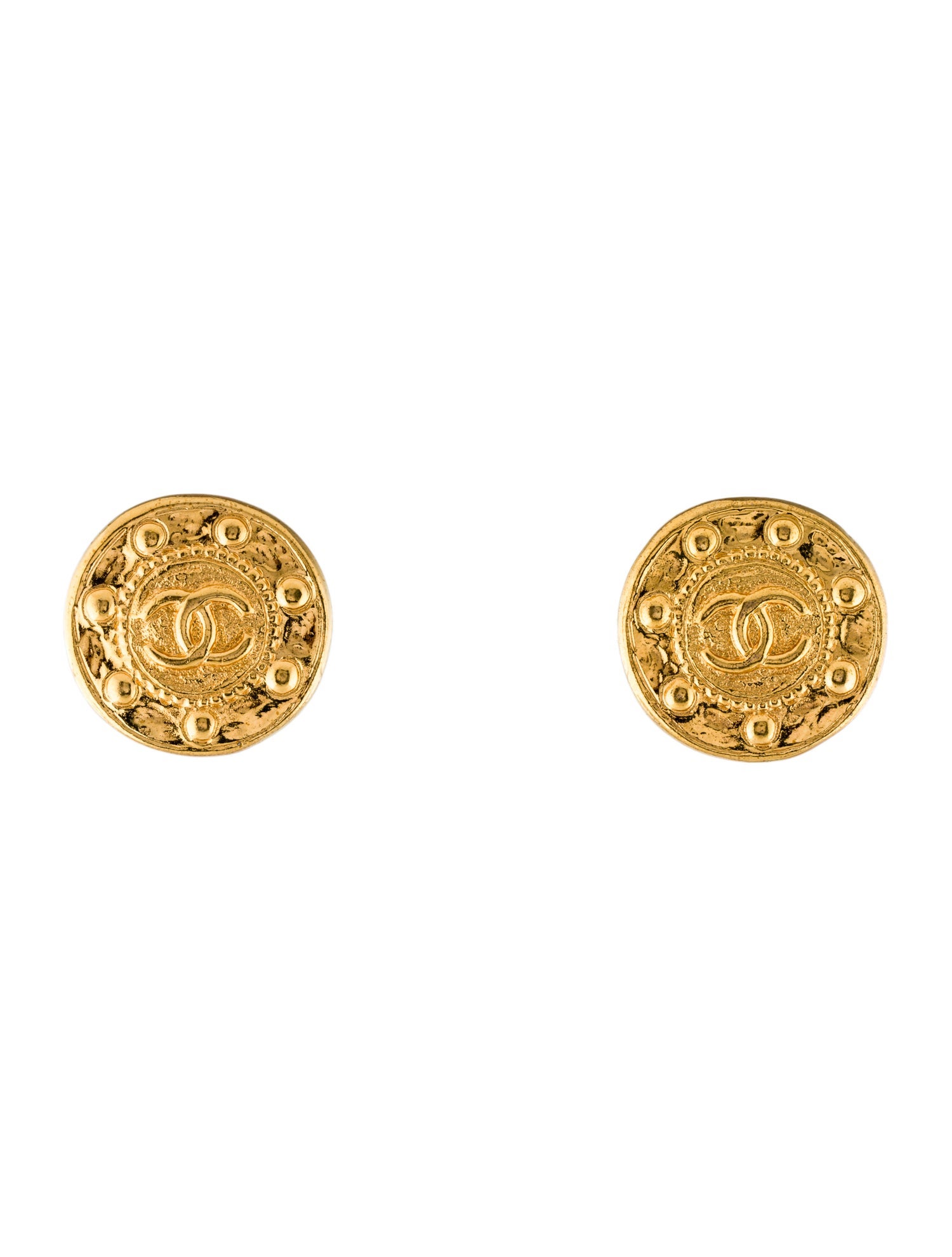 Chanel Vintage CC Clip-On Earrings