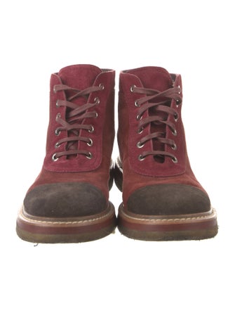 Chanel 2017 Interlocking CC Logo Combat Boots