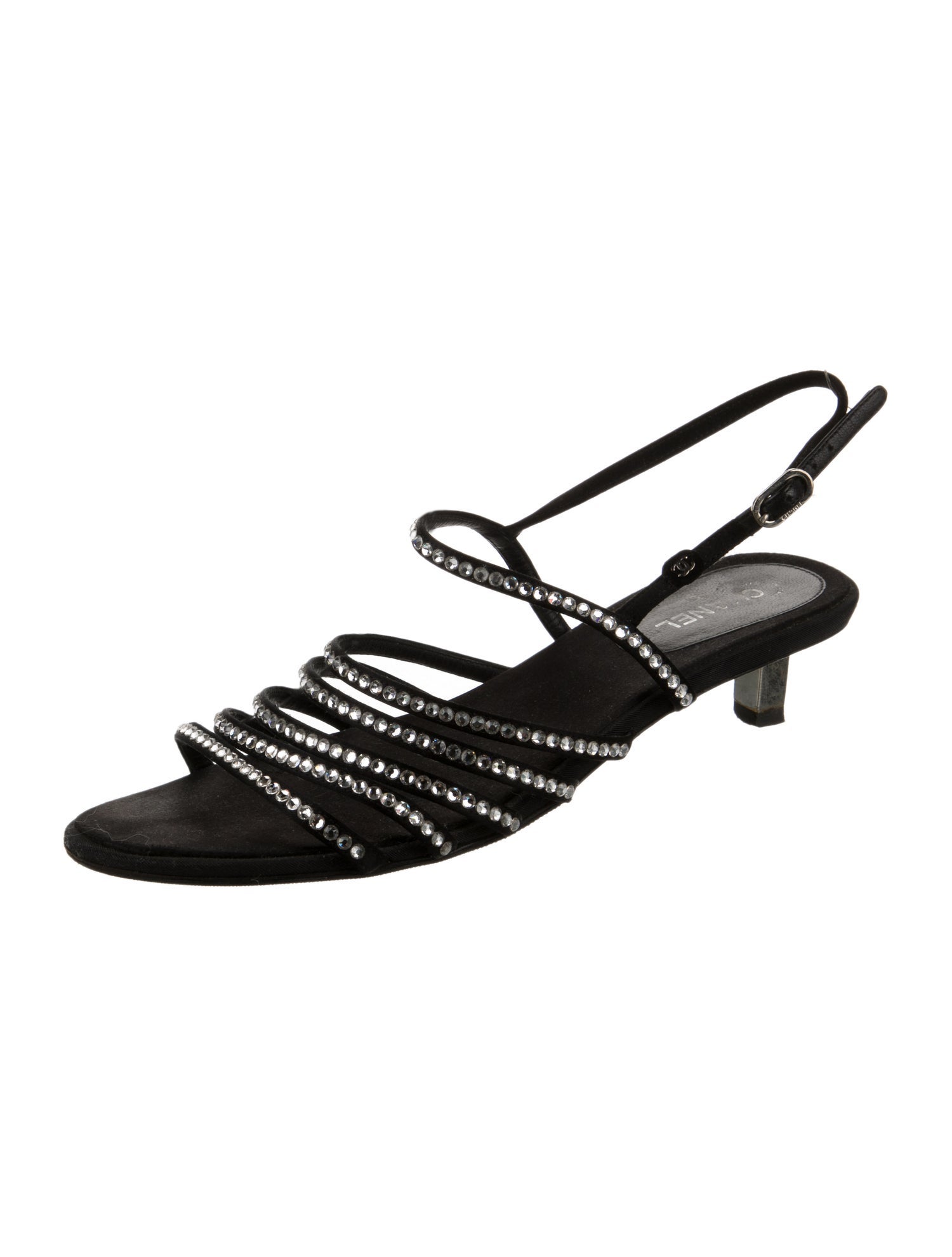 Chanel 2016 Interlocking CC Logo Slingback Sandals