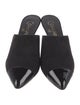 Chanel Interlocking CC Logo Suede Mules