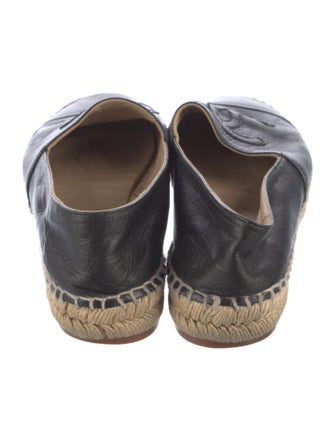 Chanel Interlocking CC Logo Lambskin Espadrilles
