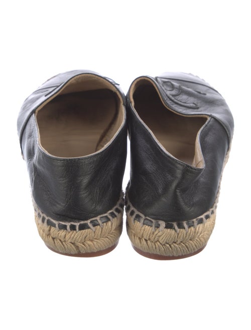 Chanel Interlocking CC Logo Lambskin Espadrilles