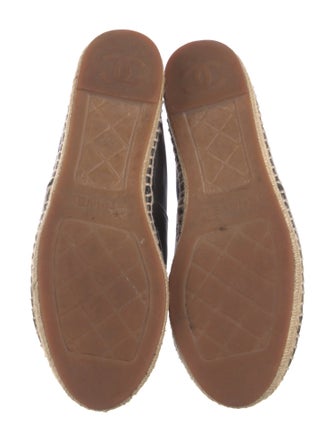 Chanel Interlocking CC Logo Lambskin Espadrilles