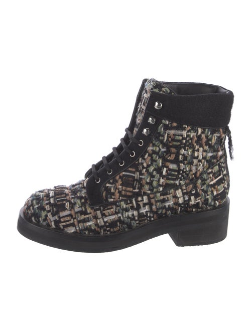 Chanel Interlocking CC Logo Combat Boots