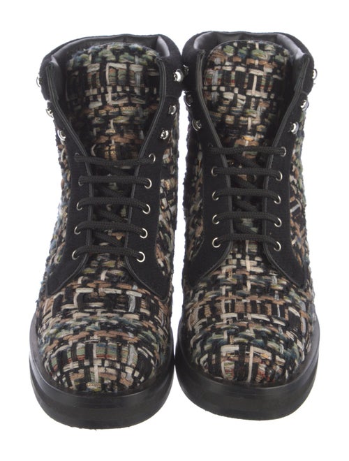 Chanel Interlocking CC Logo Combat Boots