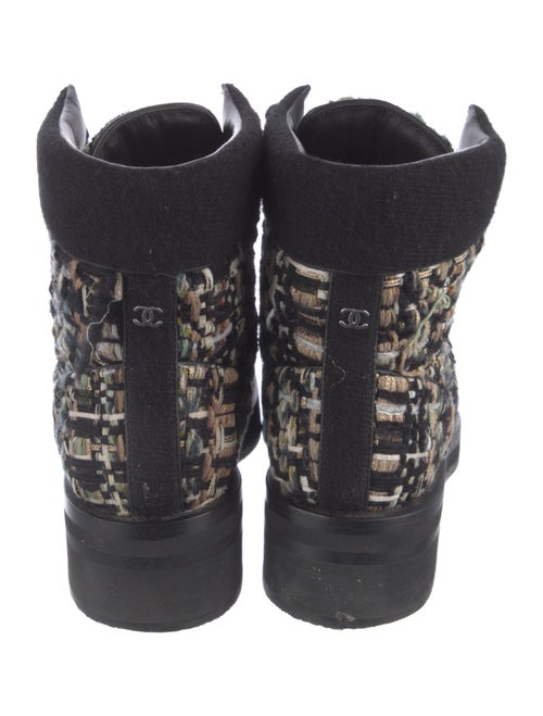 Chanel Interlocking CC Logo Combat Boots