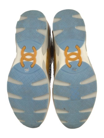 Chanel Interlocking CC Logo Tweed Sneakers